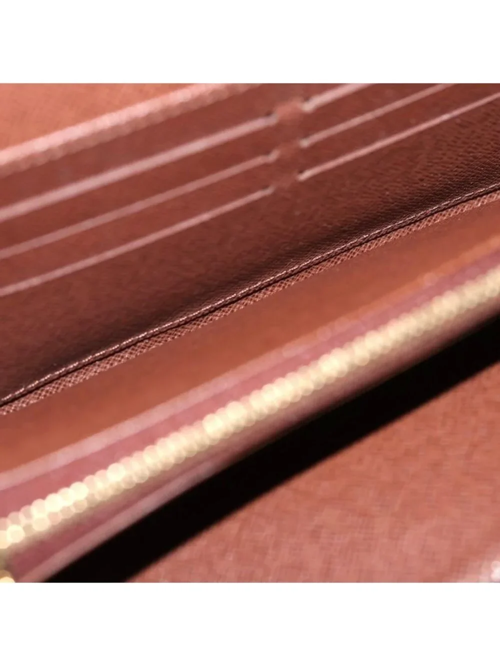 Louis Vuitton Monogram Etoile Portefeuille Sarah Wallet Brown Leather Gold